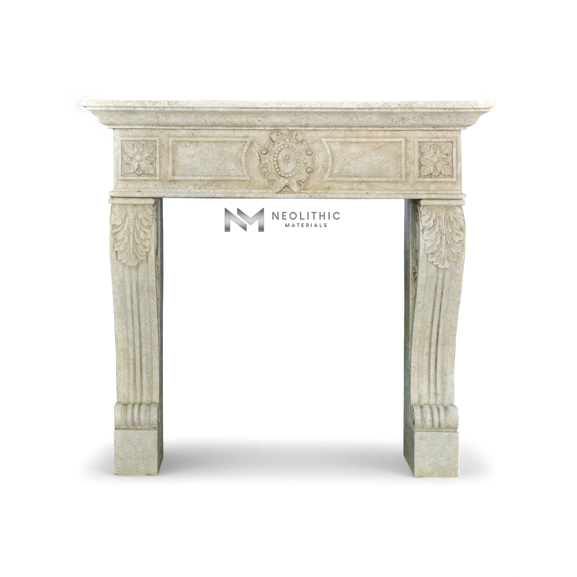 Limestone Fireplace Mantel